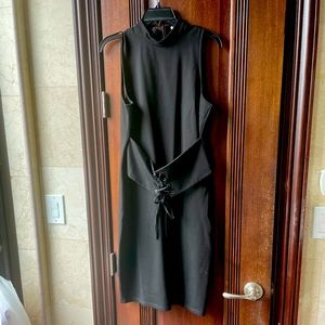 Soprano mock neck knit dress with Belt. Sz L